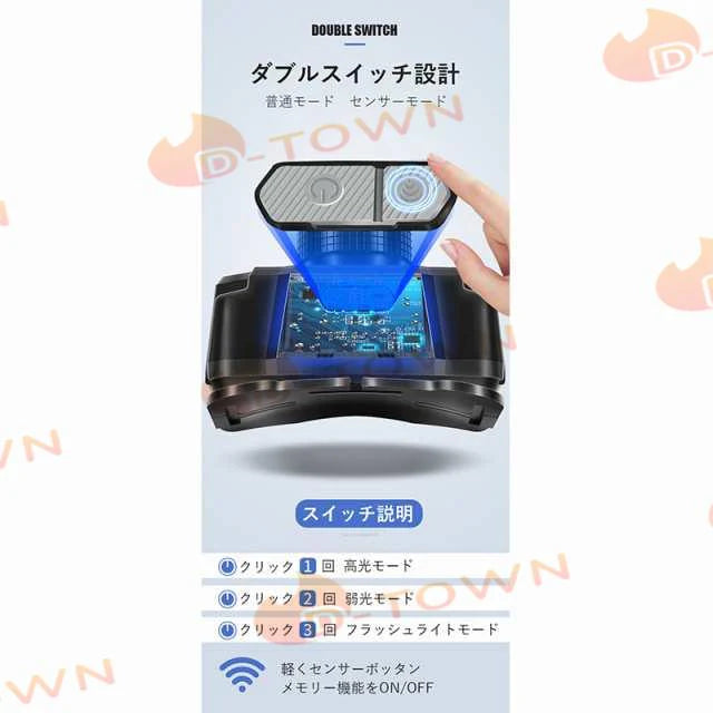 当日発送 ヘッドライト USB充電式 センサー機能 高輝度 記憶 ヘッドランプ 釣り 90°角度調整 防水 防災 小型軽量 登山 夜釣り用 ランニング キャンプ 作業灯