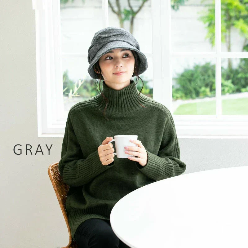 【BIG61-64cm-グレー】【商品名：ミラクルキャスダウンHAT】