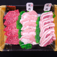 スタミナ焼肉盛り合わせセット【400g】黒毛和牛（バラ、肩）150ｇ、国産豚トロ100ｇ、 国産豚バラ150ｇ