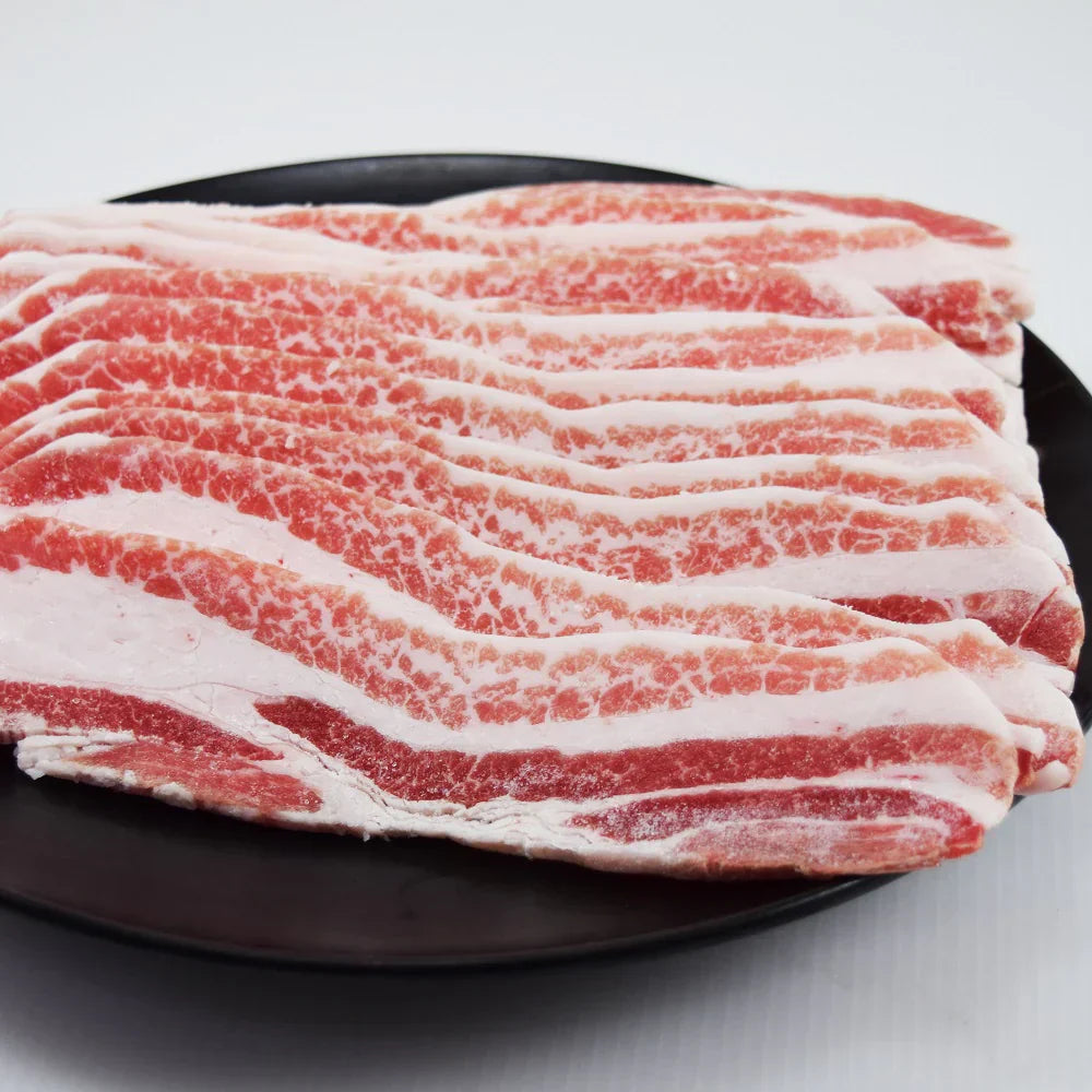 【送料無料】イベリコ豚バラスライス500g×2袋　約4ミリ　カット　イベリコ　豚バラ　バラスライス　バーベキュー　キャンプ飯　スペイン産