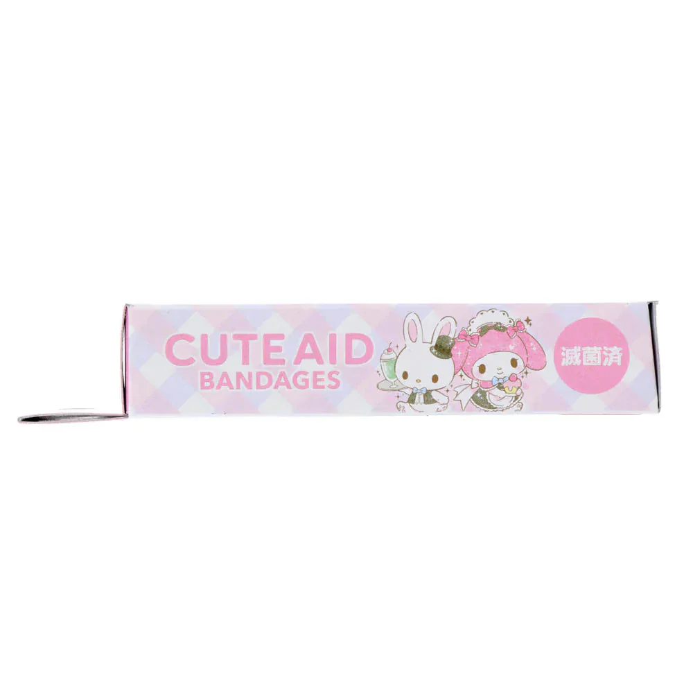 サンタン CUTEAID キャラクターばんそうこう マイメロデイ＆クロミxDollyMix 滅菌済 6柄X3シート 18枚入り X8箱
