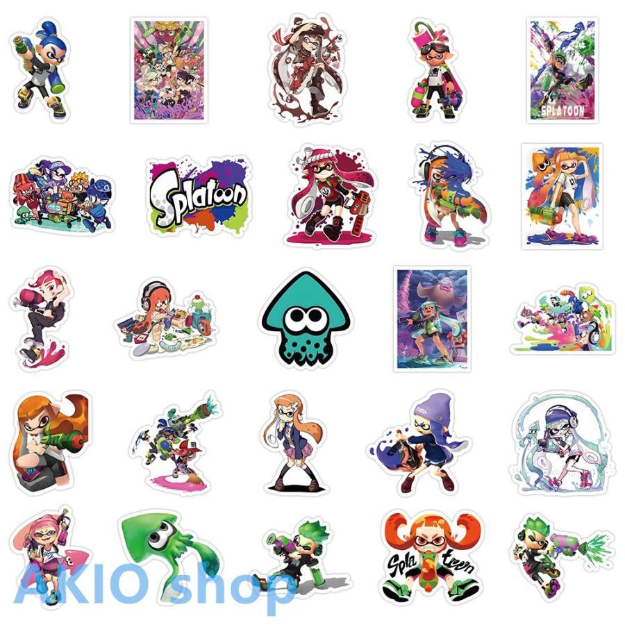 スプラトゥーン3シール 50枚セット スッテカー 萌えグッズ シール ジェットウォータースプラトゥーン グッズ イカ かわいい イベント 可愛い s051