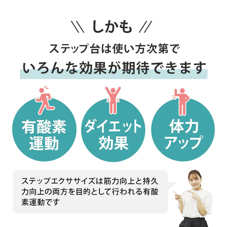【3段 ブラウン】踏み台昇降 ステップ台 トレーニング 有酸素運動 室内 エクササイズ ステップ 踏み台 昇降 運動 高さ調整 エアロビクスステップ エアロビクス ステップ スローステップ ステッパー 昇降運動 ダイエット 筋トレ器具