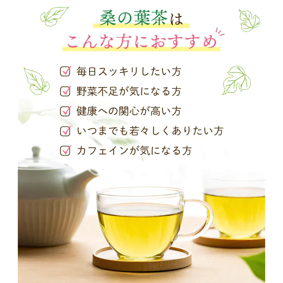 有機桑の葉茶　１００個入（スーパーフード オーガニック ティーバッグ 国産 お茶 ノンカフェイン 健康茶 人気）