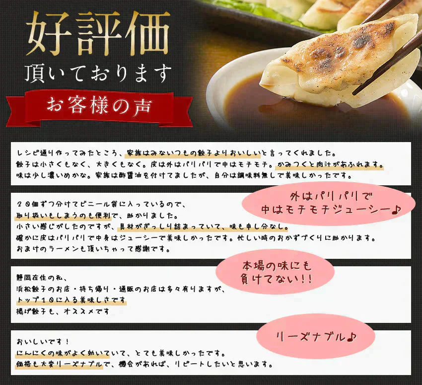 累計2000万個完売！奇跡の一粒すっぴん餃子100個 絶品タレ不要味付き【ご新規さん限定商品】