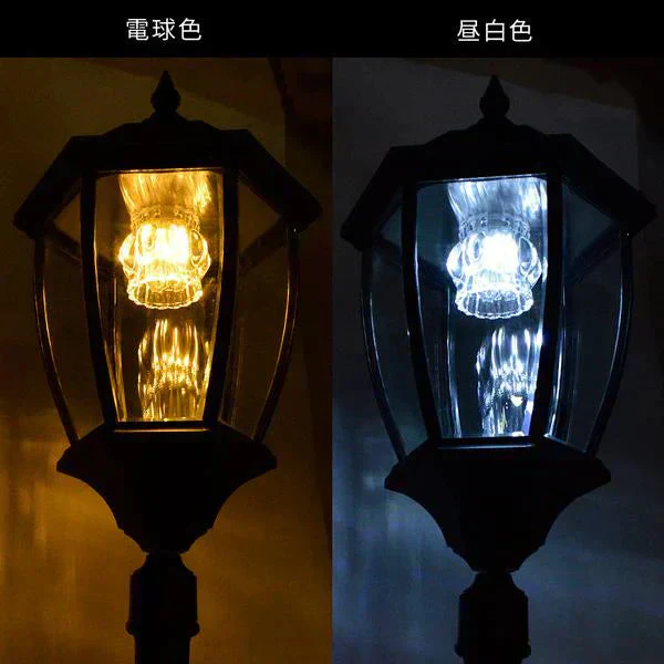 ヨーロピアンガーデンライト　1個 庭園灯 外灯 LED ソーラーライト ポールライト 178cm 自動点灯 電球色 昼白色 切替可 英国風 アンティーク 街灯 照明 防雨【発送時期は商品説明参照】