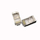 LANプラグ 2個セット 透明 RJ45 金属カバー アダプタ CAT6A対応 8Pin 10Gbps対応 ギガ光回線対応 超高速通信 LANケーブル 自作工具 DIYグッズ
