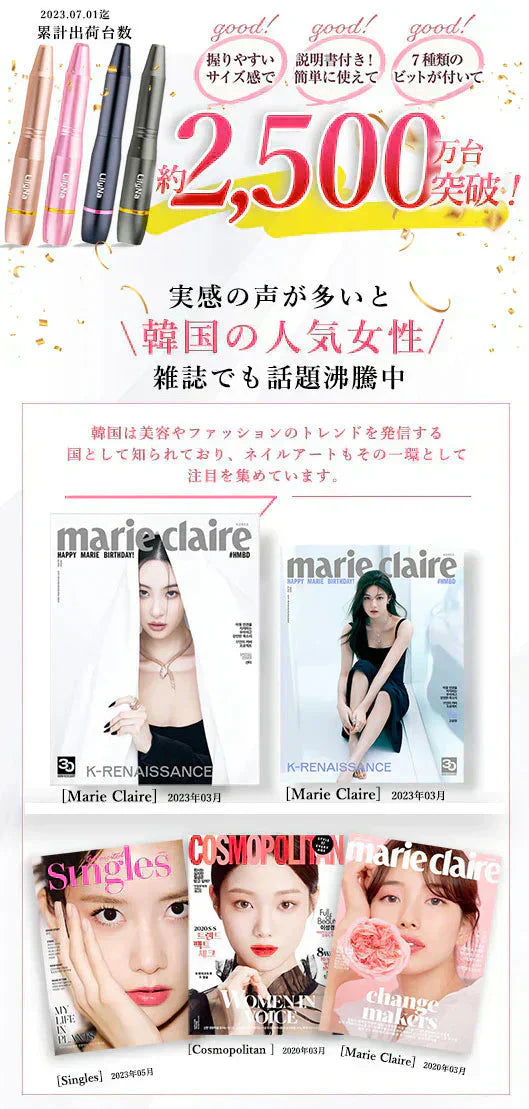 【手作業からの解放！】＼ ローズゴールド ／11in1多機能電動ネイルマシンキット ネイルマシン 電動 爪削り ネイルオフ 低振動 低騒音 ネイルドリル ネイル工房 ネイルタウン 角質除去 甘皮処理 自宅サロン用 爪磨き ネイルケア 角質除去 電動ネイルマシン 収納箱付き