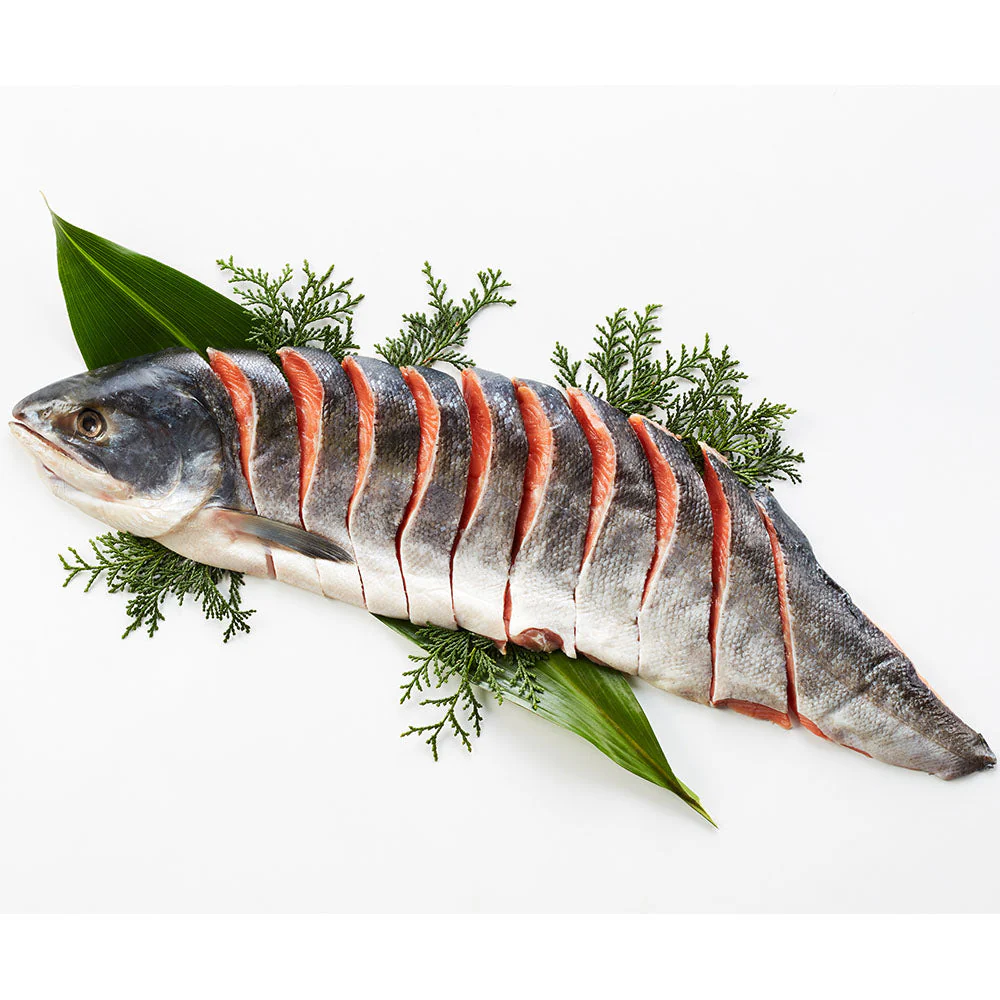 【終売】北海道産 新巻鮭半身姿切身 700g