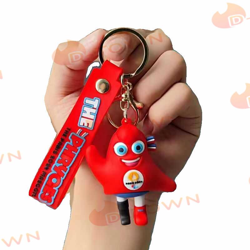 2個セット キーホルダー フリージュ オリンピックオリンピックグッズ パリ マスコット かわいい 金属 PVC 安全 オシャレ カバン 装飾 プレゼント 運動会 s116