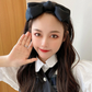 (ネイビー)リボンカチューシャ　ヘアバンド　レディース 大人っぽい ヘアアクセサリー シンプル 髪飾り おしゃれ  ヘアターバン