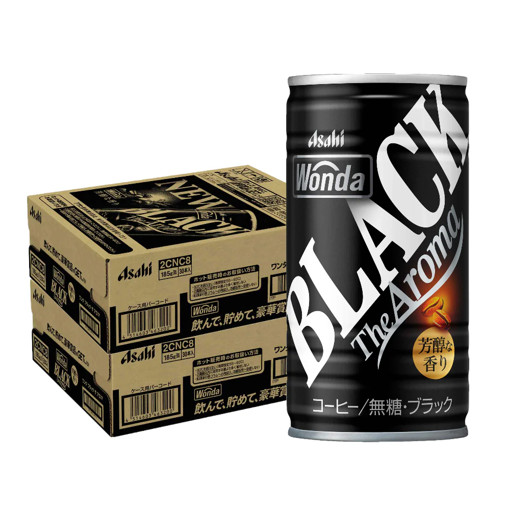 アサヒ ワンダ ブラック ザ アロマ 185ml×2ケース/60本
