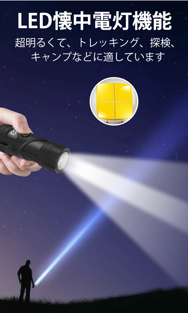 電子ライター Type-C充電式 防塵 防水 防風 無炎 懐中電灯機能 3段階照明モード 小型 軽量 無火炎 LED電量表示 アウトドア 登山 キャンプ 防災 プレゼント w666A(ブラック)