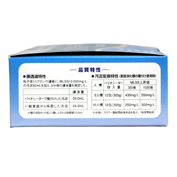 バイオシーダー 2箱 浄化槽機能回復剤　浄化槽バクテリア　浄化槽『浄化槽用品・強力消臭剤・塩素剤』