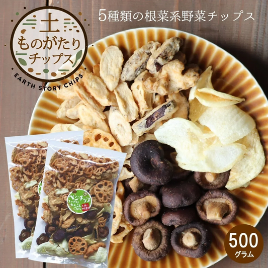 【500g】5種類の野菜ときのこチップス 野菜チップス 大容量ミックス