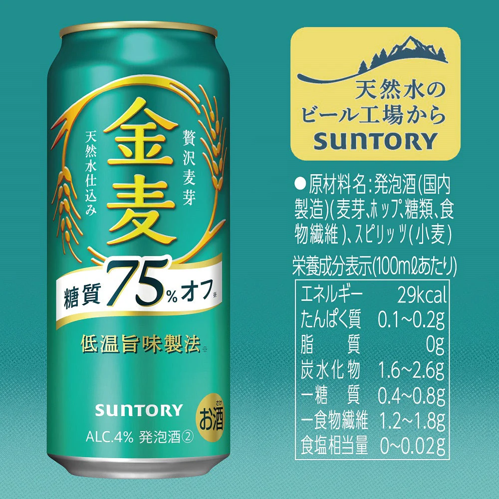 サントリー 金麦 糖質75％オフ 500ml×2ケース/48本