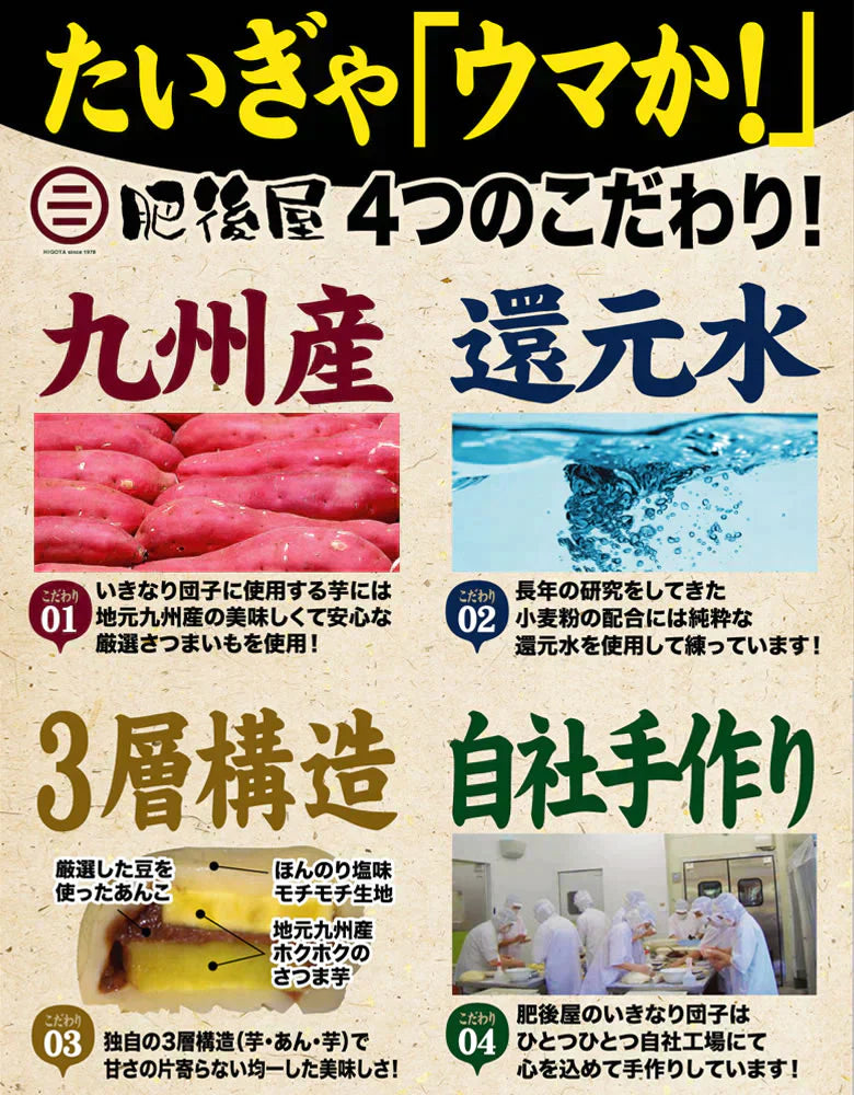いきなり団子 送料無料 3種セット 10個入り 熊本名物 お取り寄せ 肥後屋 モチモチ食感の和スイーツ 和菓子 団子 あんこ もち