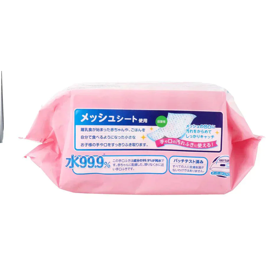 ベビー用手口ふき レック 水99.9％ 80枚X3個入 X4パック