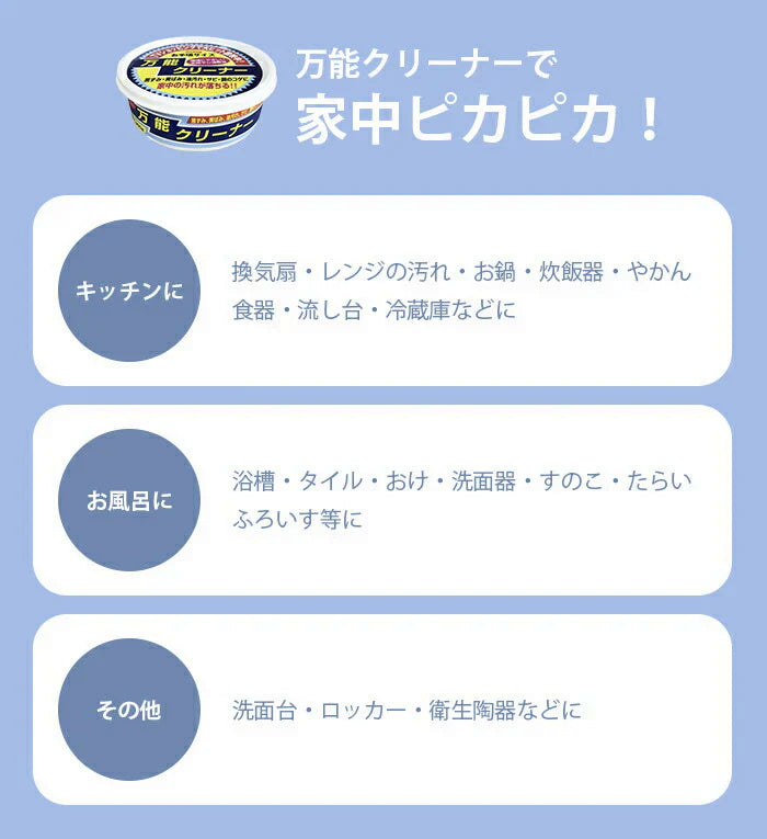 【家中の汚れがピカピカに！】住宅用 マルチクリーナー 万能クリーナー 200g 固形 洗剤 油汚れ コゲ取り サビ取り 水垢取り 掃除 掃除グッズ 洗剤