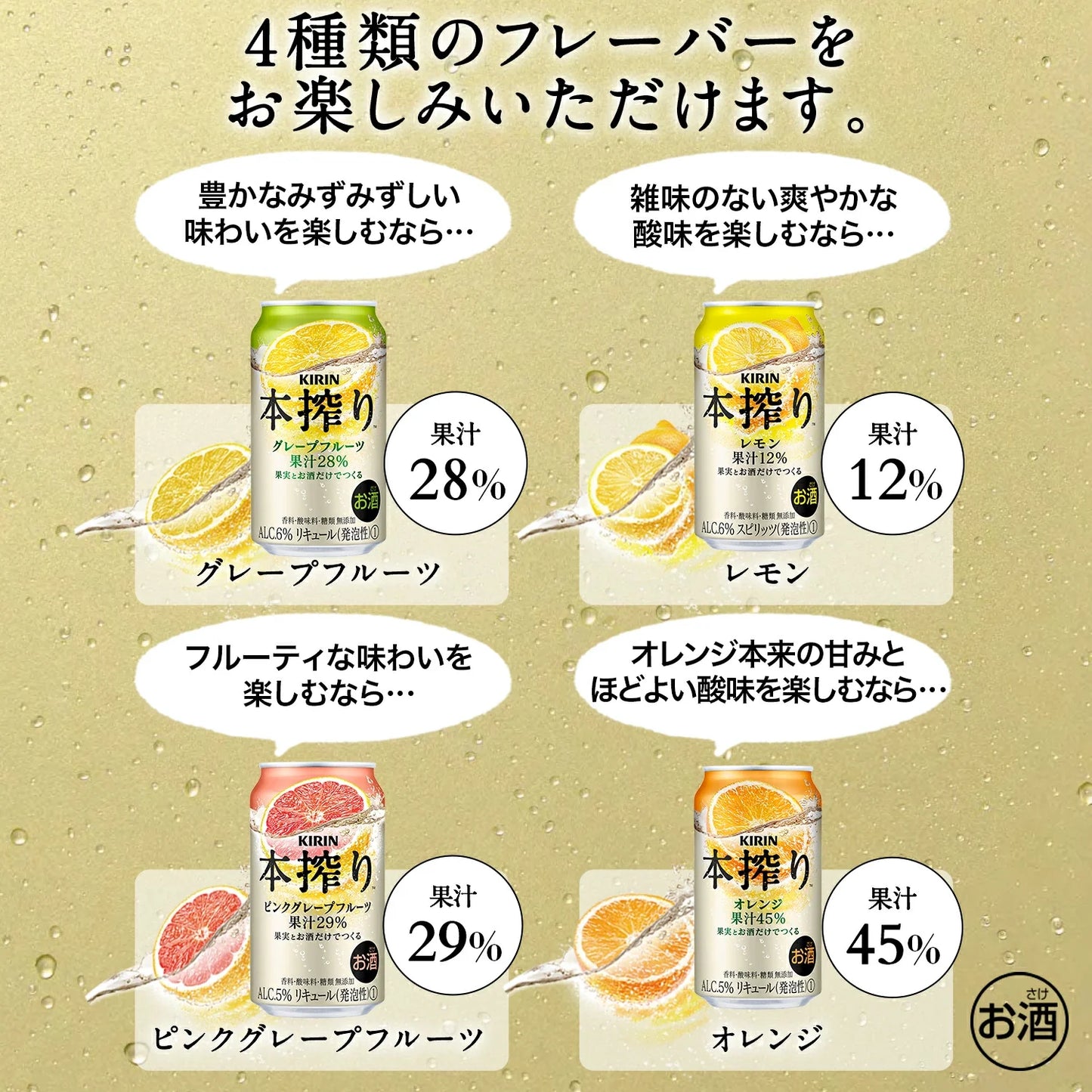 キリン 本搾り グレープフルーツ 500ml×2ケース/48本