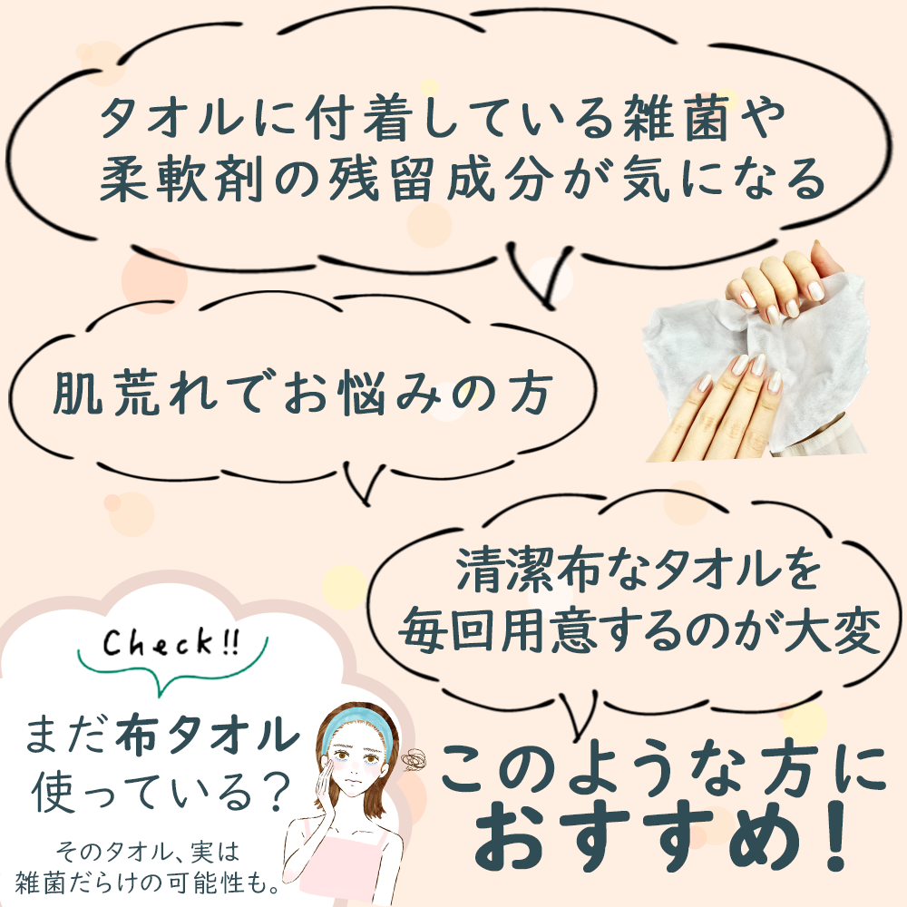 【超得ハイパーSALE】コットン配合クレンジングタオル 使い捨てフェイシャルタオル KAOTTON(カオットン) フルールドゥ［ 100枚入×6パック（600枚） ］送料無料