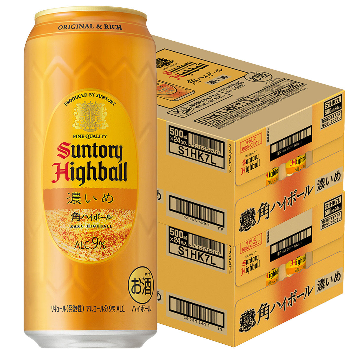 サントリー角ハイボール 濃いめ 500ml×2ケース/48本