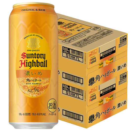 サントリー角ハイボール 濃いめ 500ml×2ケース/48本