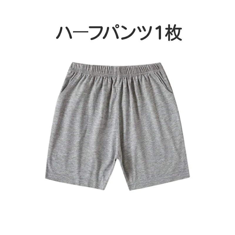 160cm グレー ハーフパンツ 1枚 子供 キッズ 大人 100 110 120 130 140 150 160 170 体操服 学生 運動会 男子 女子 幼稚園 グレー 黒 半ズボン 短パン 無地 綿 吸汗 速乾