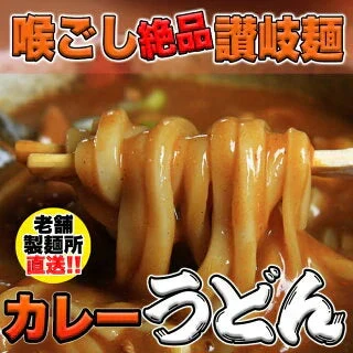 【4食入】讃岐の製麺所が作るレンジで簡単！辛すぎないスパイシーなカレーうどん(180g×4)/ゆうパケット