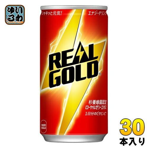 コカ･コーラ リアルゴールド 190ml 缶 30本入 炭酸飲料 エナジードリンク ローヤルゼリー 〔炭酸飲料〕