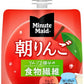 コカ・コーラ ミニッツメイド 朝リンゴ 180g パウチ 24本入 ゼリー飲料 おやつ 手軽 食物繊維