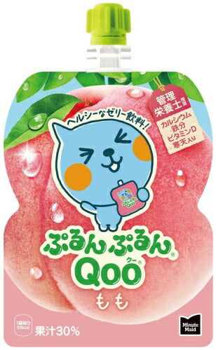 コカ・コーラ ミニッツメイド ぷるんぷるんQoo クー もも 125g パウチ 30本入 ゼリー飲料 おやつ 手軽
