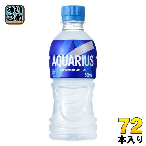 コカ・コーラ アクエリアス 300ml ペットボトル 72本 (24本入×3 まとめ買い) スポーツドリンク 熱中症対策