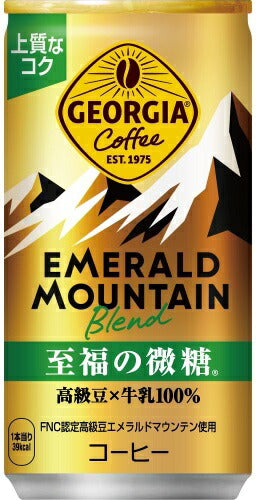 コカ・コーラ ジョージア エメラルドマウンテンブレンド 至福の微糖 185g 缶 30本入 缶コーヒー 珈琲