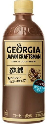 コカ・コーラ ジョージア ジャパンクラフトマン 微糖 500ml ペットボトル 24本入 〔コーヒー〕