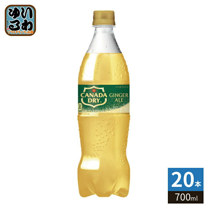 コカ・コーラ カナダドライ ジンジャーエール 700ml ペットボトル 20本 炭酸飲料 ジンジャエール ノンカフェイン 甘さ控えめ 後味スッキリ