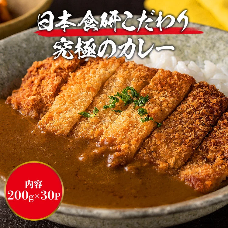カレー レトルト 食研カレー 200g×30袋 30人前 中辛 箱売り 【業務用販売】( 湯煎 温めるだけ レトルト 日本食研 惣菜 カレー) 常温便 送料無料 お取り寄せグルメ 食品 ギフト