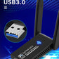 WiFi 無線LAN 子機 USB3.0 WIFIアダプター 1300Mbps 5dBi 2.4Ghz/5Ghz デュアルバンド 無線lanアダプタ 802.11AC 高速通信 Windows11/10/8.1/8/7/XP/Vista/Mac OS対応 PC/Desktop/Laptop 日本語説明書