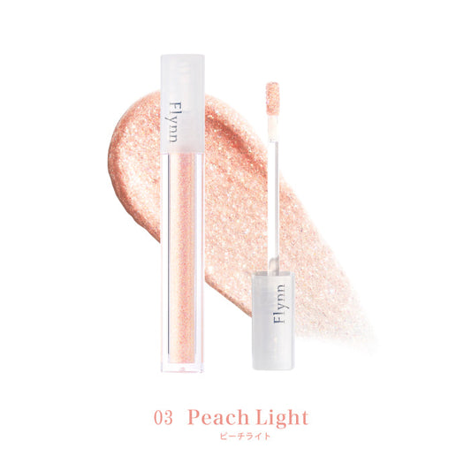 フリン ライトキャッチャー リキッドグリッター 【03：PEACH LIGHT】 化粧品 メイク 韓国コスメ アイシャドウ ラメ 涙袋 アイメイク