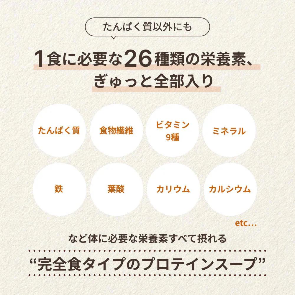 完全食 Fillone プロテインスープ 濃厚鶏白湯 80g | オーガライフ
