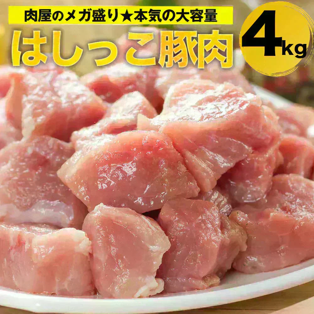 【予約販売！8月5日から8月16日お届け】  はしっこ豚肉セット4kg　味付き多め　【今ならおまけ　250g前後　付き】26072710B10T30