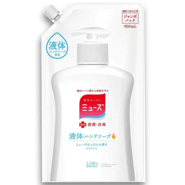 薬用液体ハンドソープ ミューズ 保湿成分配合 せっけんの香り 詰替用 900mL X2パック