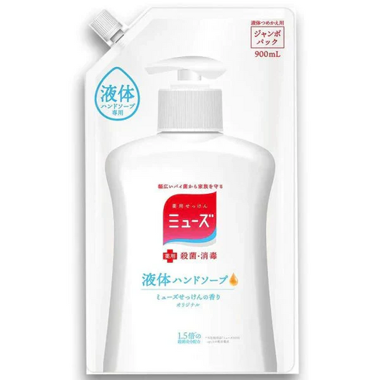 薬用液体ハンドソープ ミューズ 保湿成分配合 せっけんの香り 詰替用 900mL X2パック