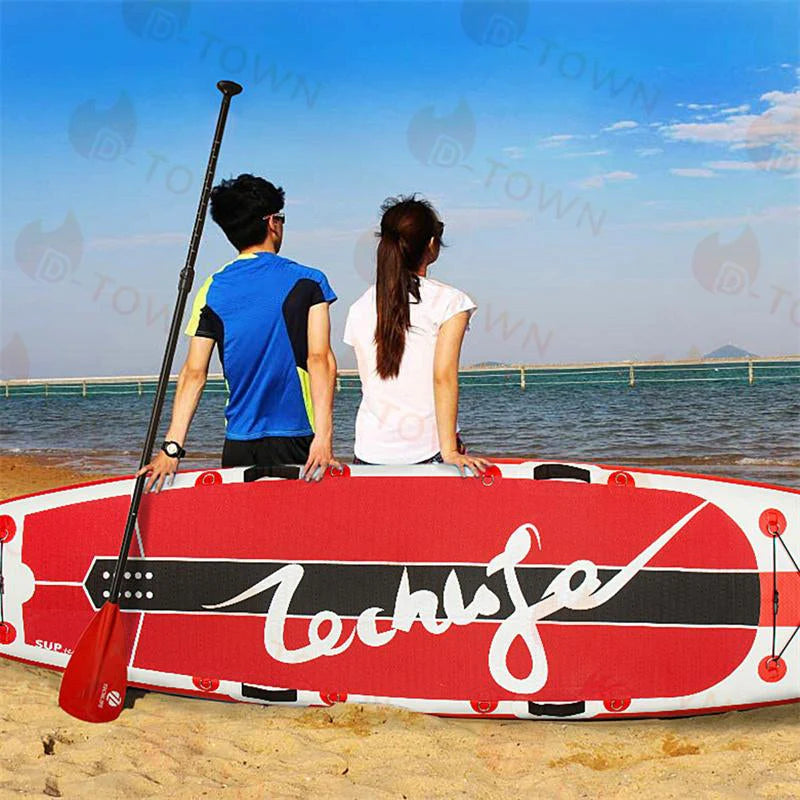 即納商品 サーフボード インフレータブル supボード SUP サップ 初心者 中級者 滑り止め 7点セット SUPボード ヨガ 釣り 海 夏 アウトドア スポーツ w056A(レッド)
