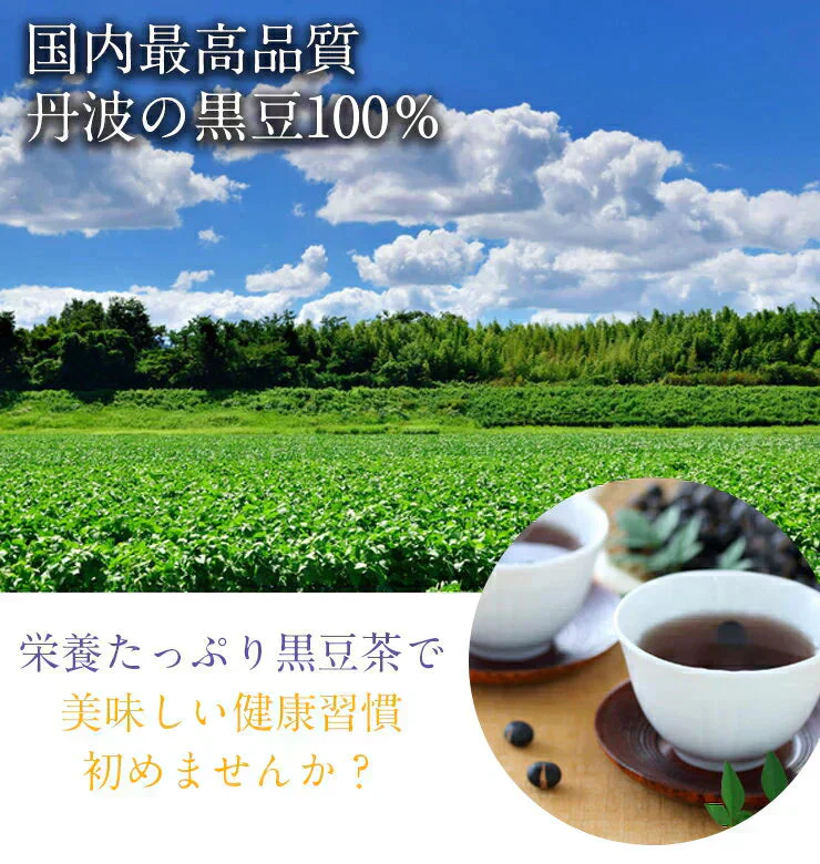 黒豆茶 １００包／国産丹波産１００％／便利なティーパック／健康茶／香ばしくておいしい