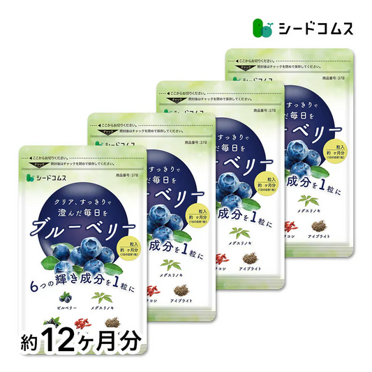 ブルーベリー《約12ヶ月分》 送料無料 サプリ サプリメント 健康 ブルーベリー ビルベリー メグスリノキ カシス クコシ アイブライト ビタミン アイケア【大容量】