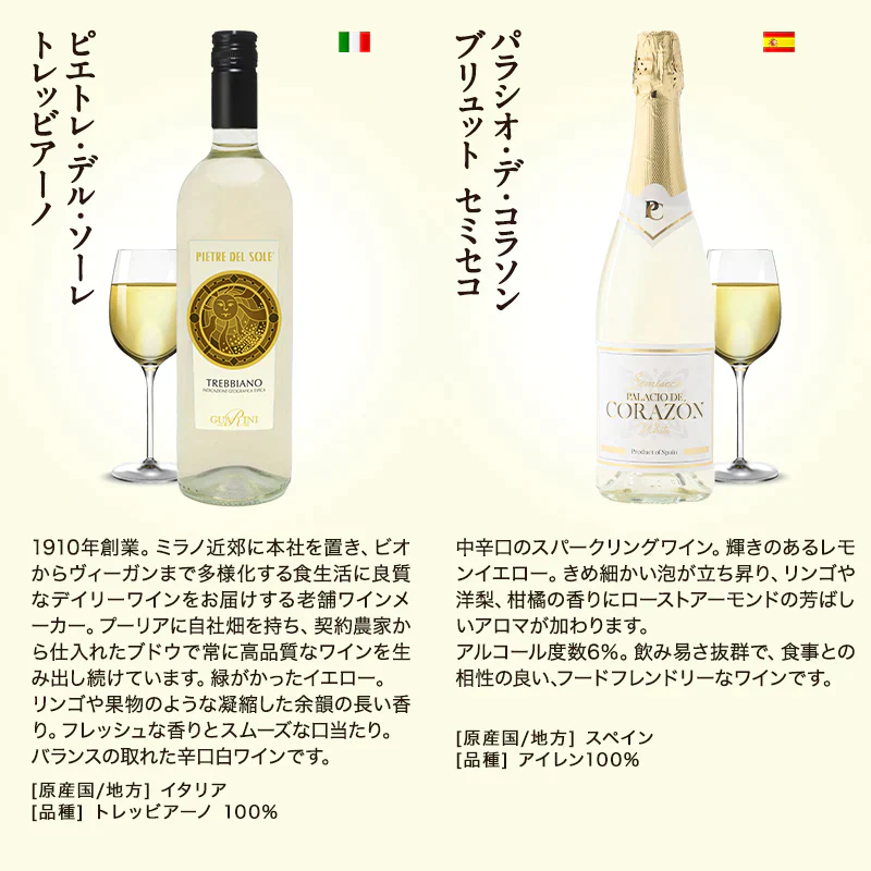 金賞入り 欧州限定 赤 白 泡 ワイン パーティーパック 12本 飲み比べ セット [W]