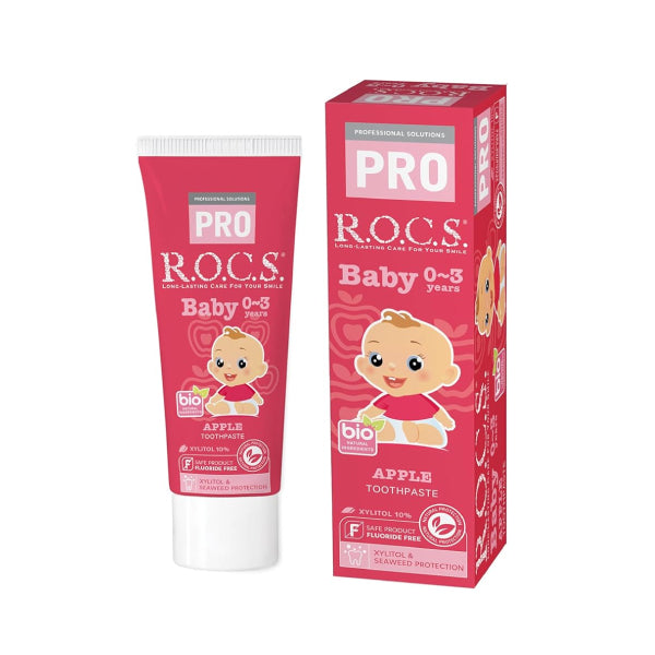 R.O.C.S. (ロックス) PRO べビー アップル香味 1本(45g) 乳児用 歯磨き剤