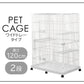 【ホワイト】猫 ケージ 2段 キャットケージ 2段 ペットケージ ケージ ゲージ 猫 ハウス 猫 ゲージ キャットゲージ 猫ケージ 猫ゲージ 大型 おしゃれ 室内 多段 キャスター付