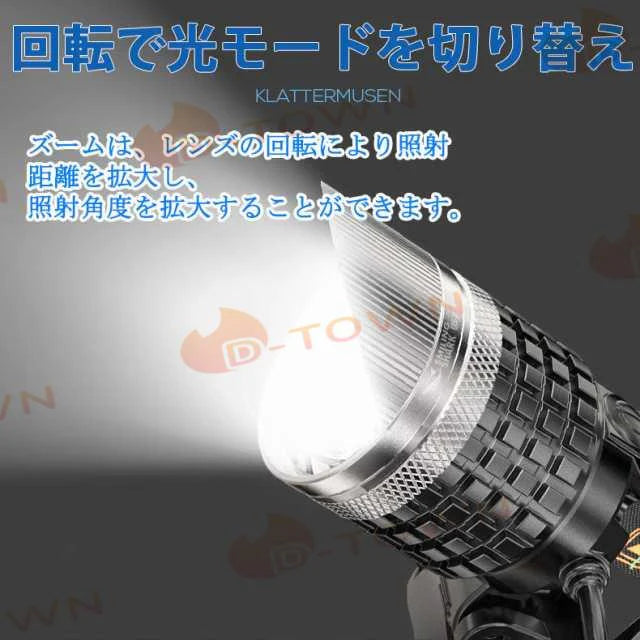 当日発送 LED ヘッドライト 超強ルーメン ヘッドライト 懐中電灯 最高輝度 最新仕様 充電式 ズーム機能 登山 夜釣り 超強力 超実用 w386B